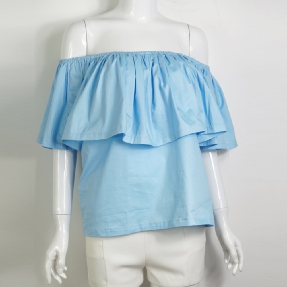 NWOT Ruffle Off The Shoulder Loose-Fitting Tops